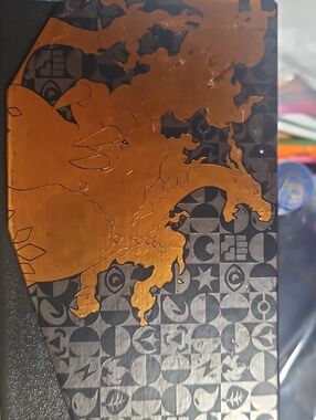 Pokemon Copper and Black Charizard Panel
